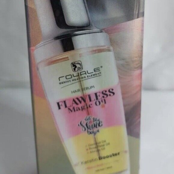 ROYALE HAIR SERUM FLAWLESS MAGIC OIL- COCONUT & ROSE PETAL & MARULA OILS-KERATIN - Picture 4 of 5